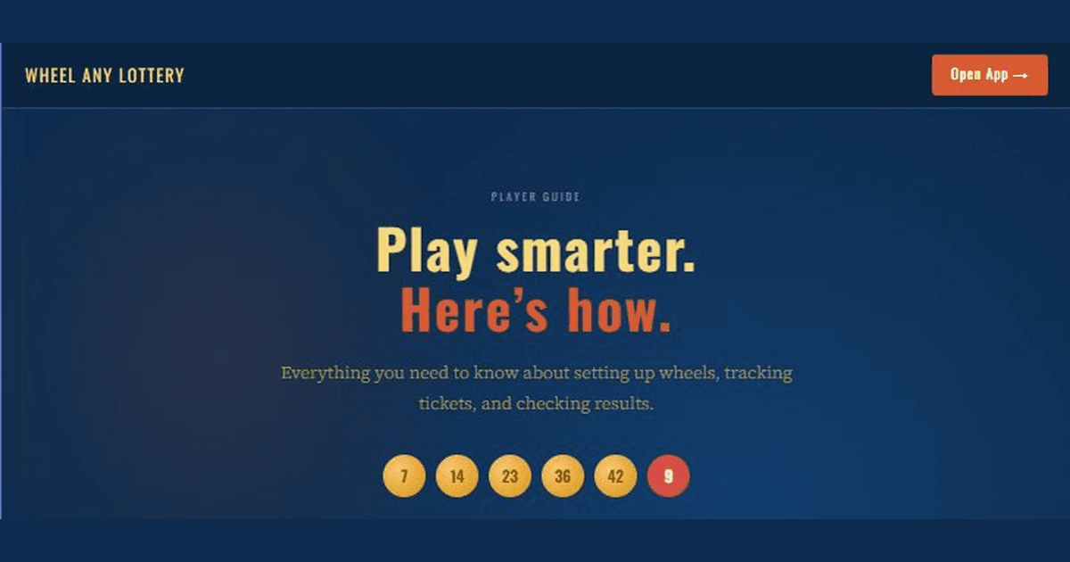 The Wheel Any Lottery Player Guide Is Live